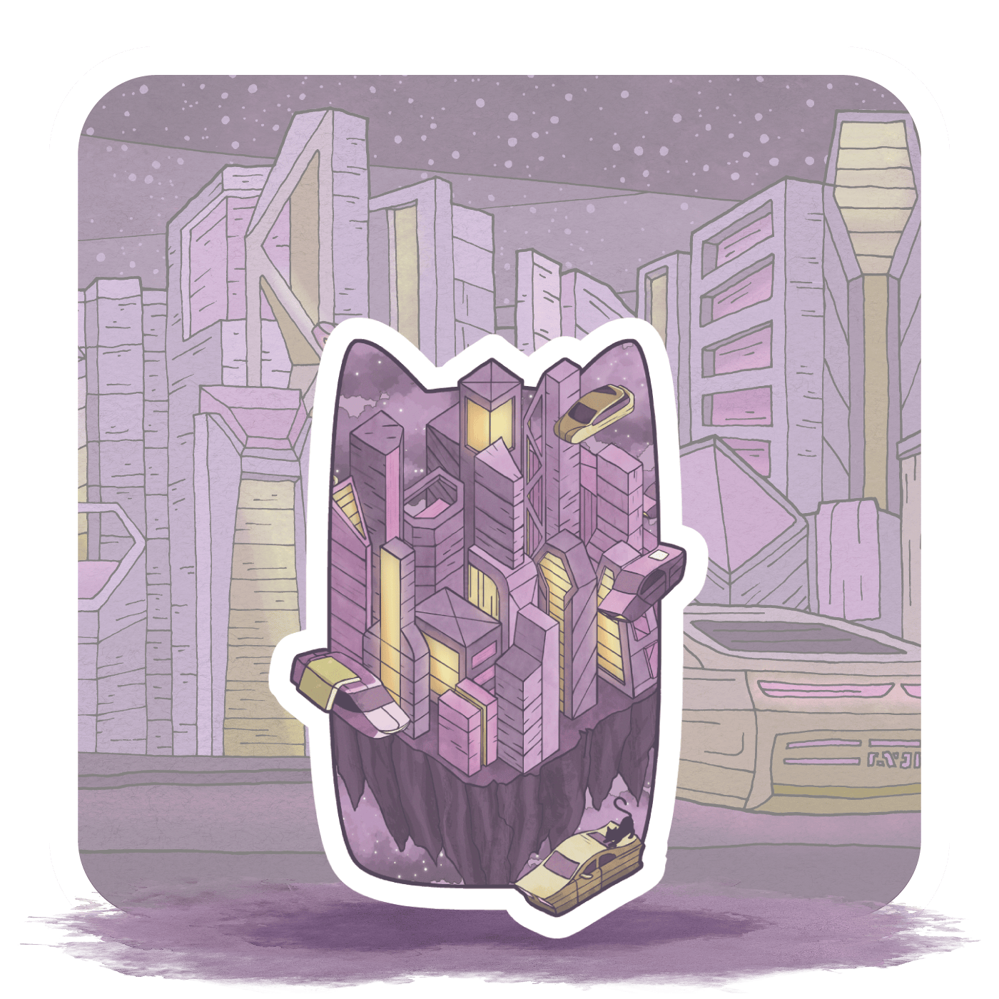 Electric Sheep Realm Sticker