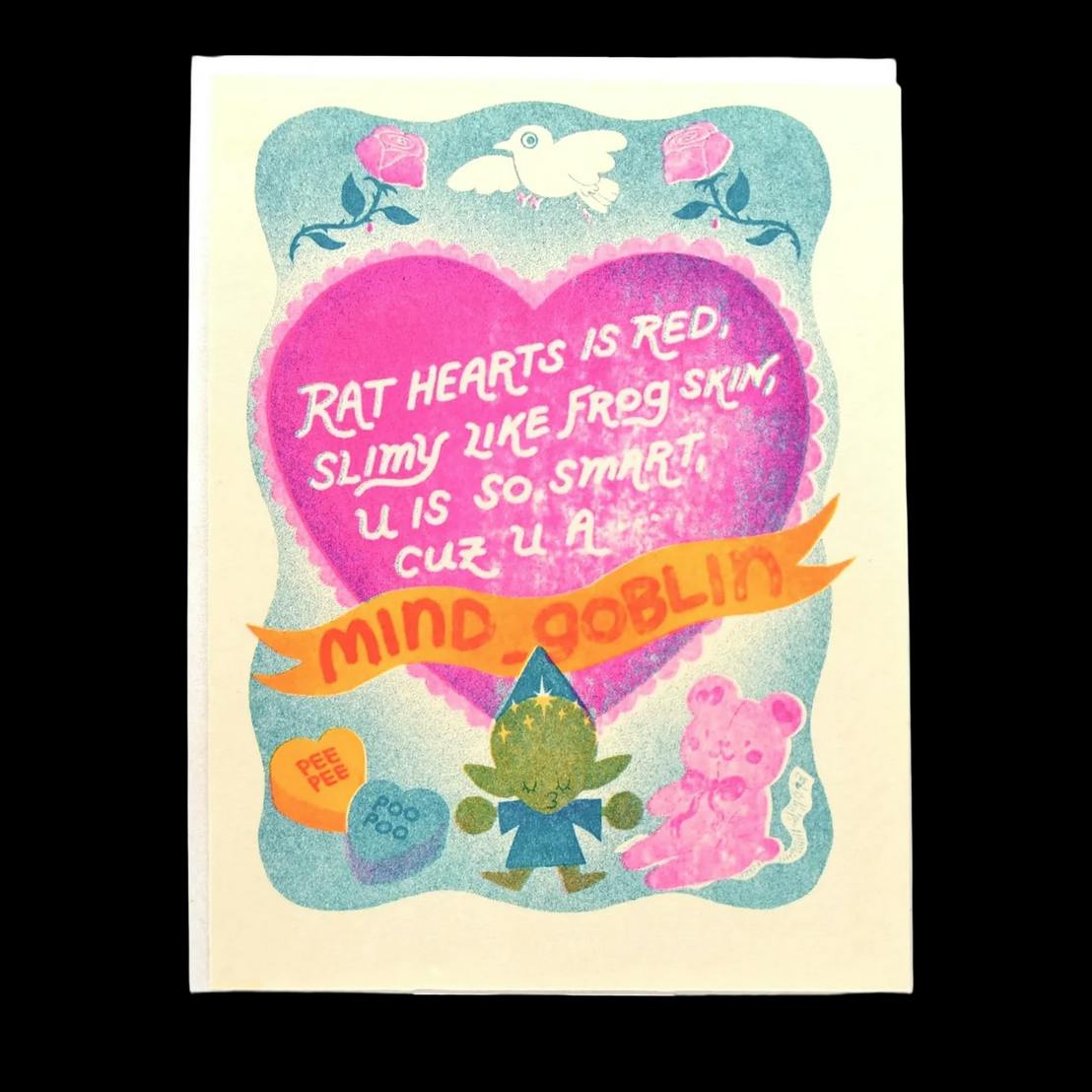 MIND GOBLIN ✦ RISO CARD + ENVELOPE