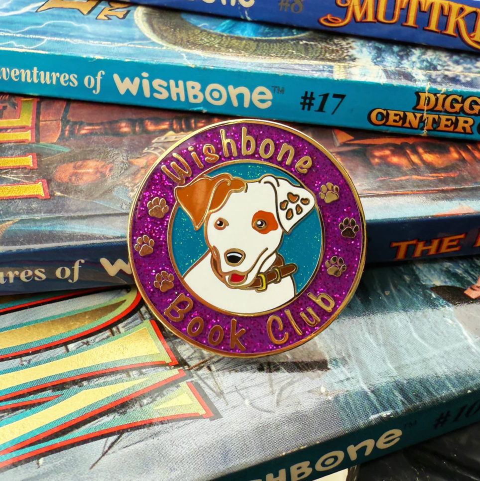 Doggy Book Club Pin