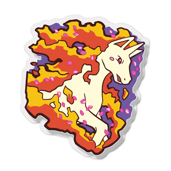 Fire horse sticker