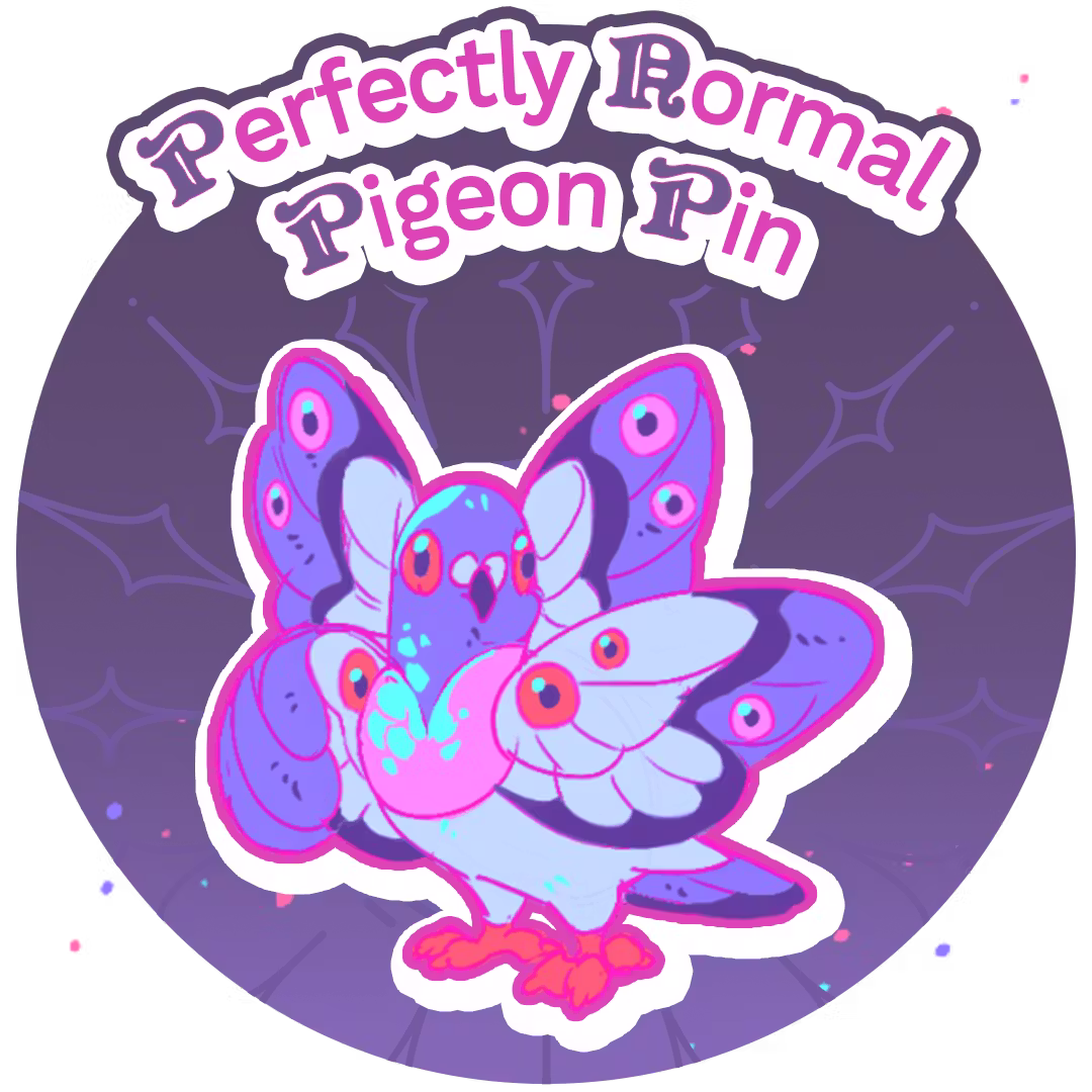 Perfectly Normal Pigeon Pin