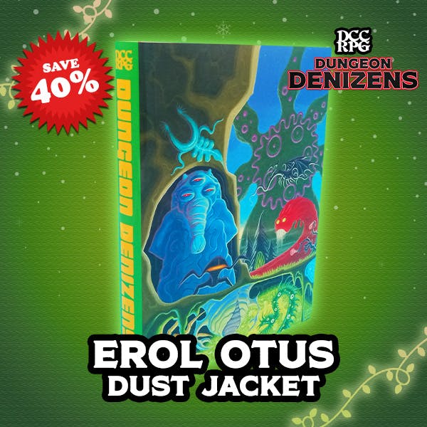 Dust jacket, Dungeon Denizens DCC, Erol Otus art