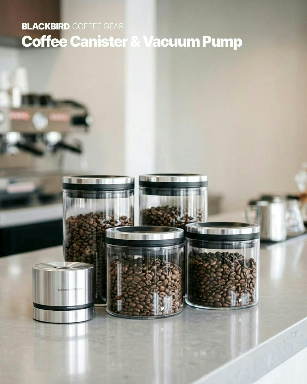 BLACKBIRD: Smarter Vacuum Canister System for Fresher Coffee