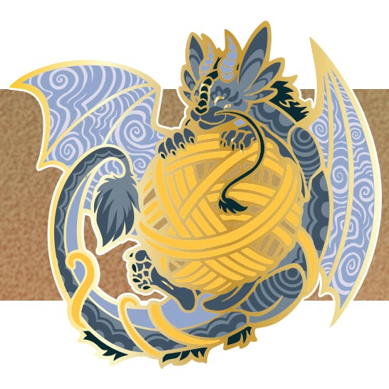 Yarn Hoarder Enamel Pin