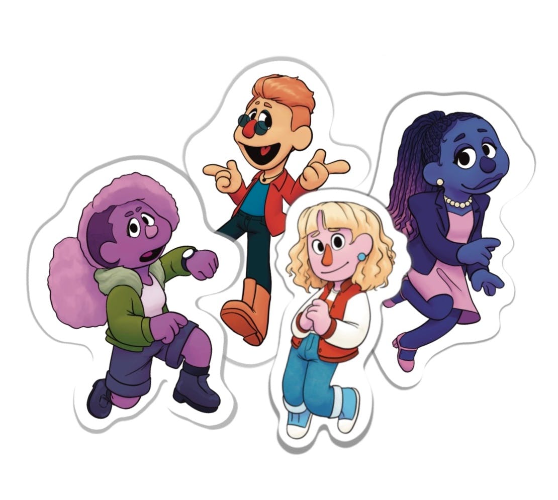 D13 Squad Silly Puppet Stickers