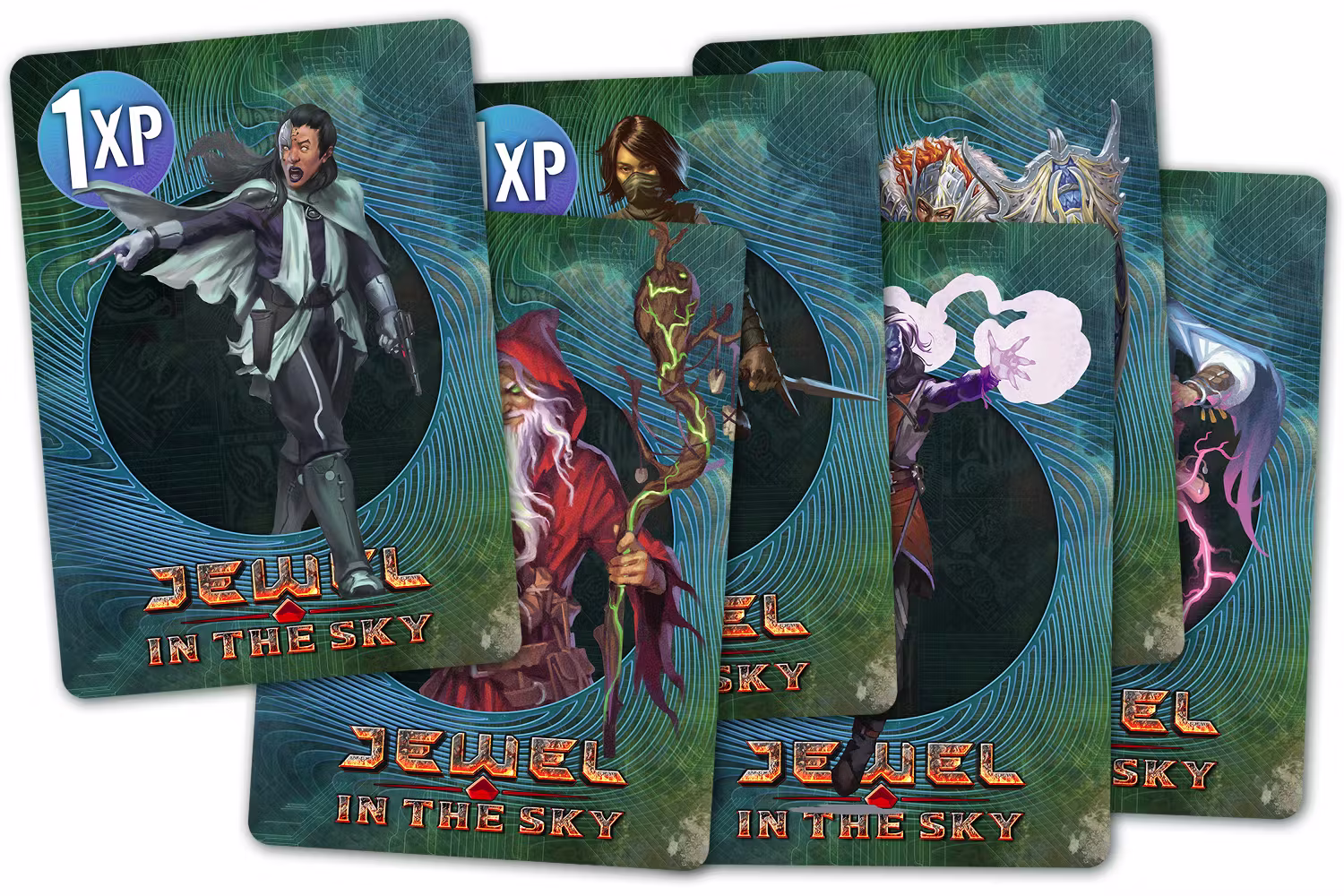 Mockup of the collection of XP cards accumulated so far.