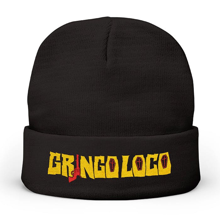 Gringo Loco Embroidered Knit Beanie