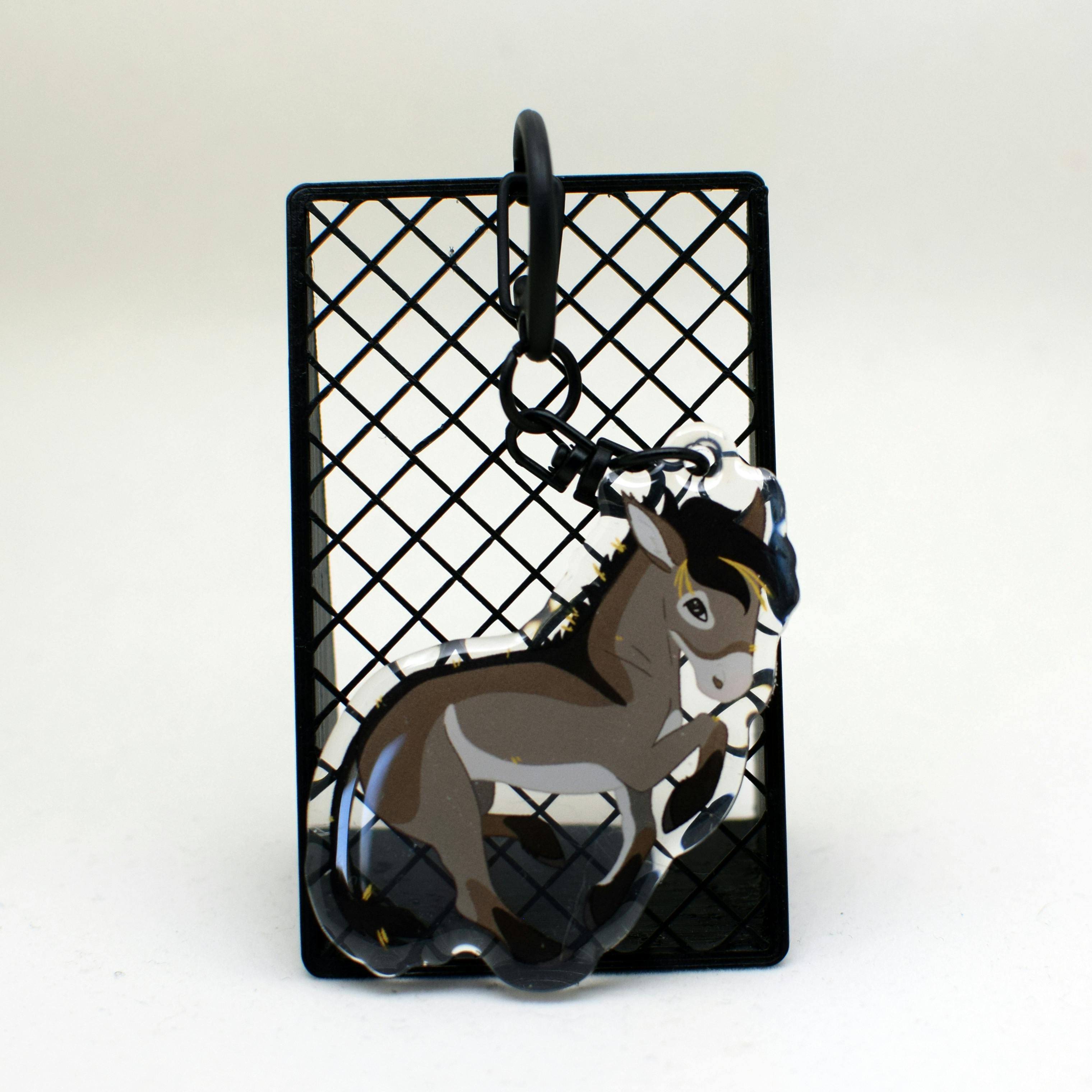 Naughty Donkey Acrylic Keychain	