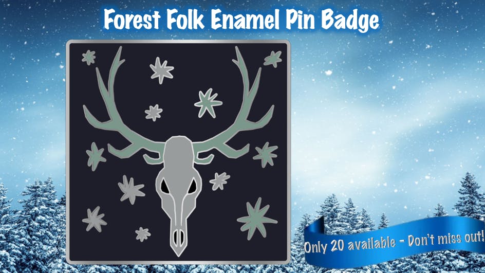 Limited Edition Forest Folk Enamel Pin Badge