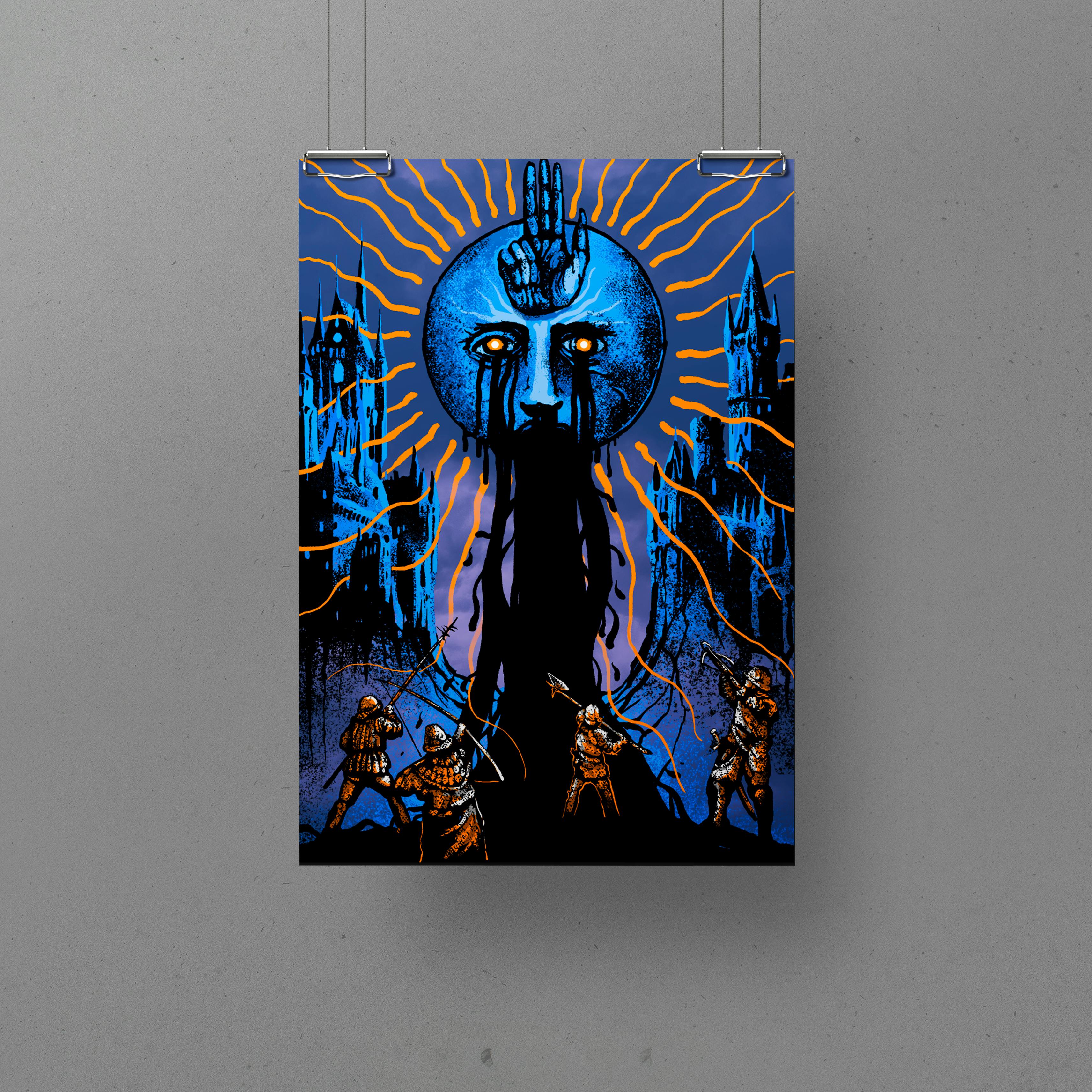 "Orb" Black Light Poster