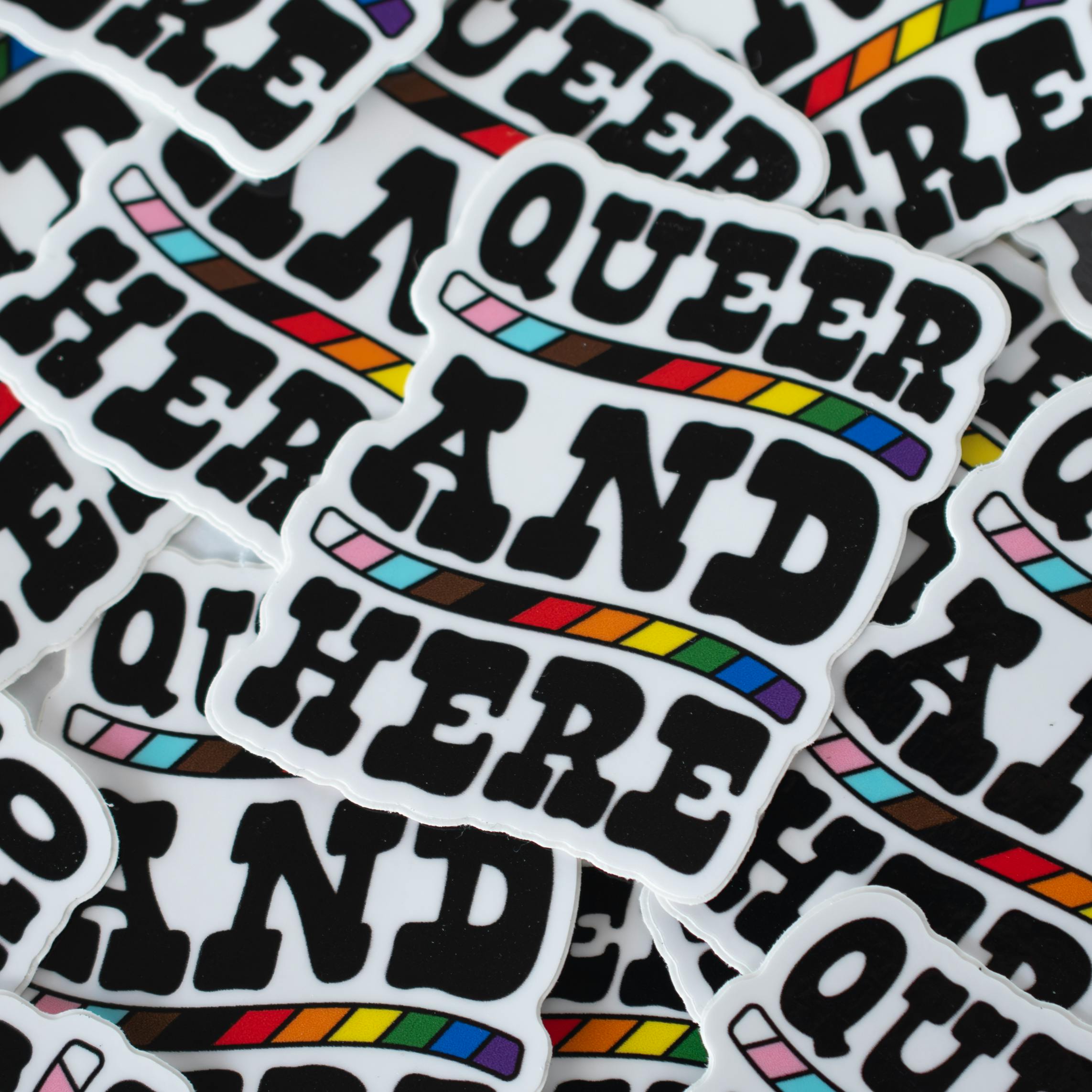 Queer & Here Sticker - (Overstock*)