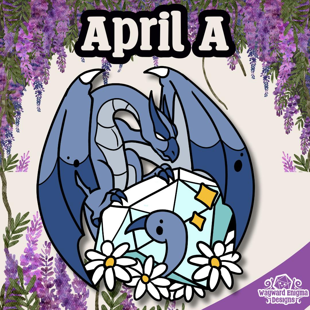 April A - Birthstone Beast Enamel Pin
