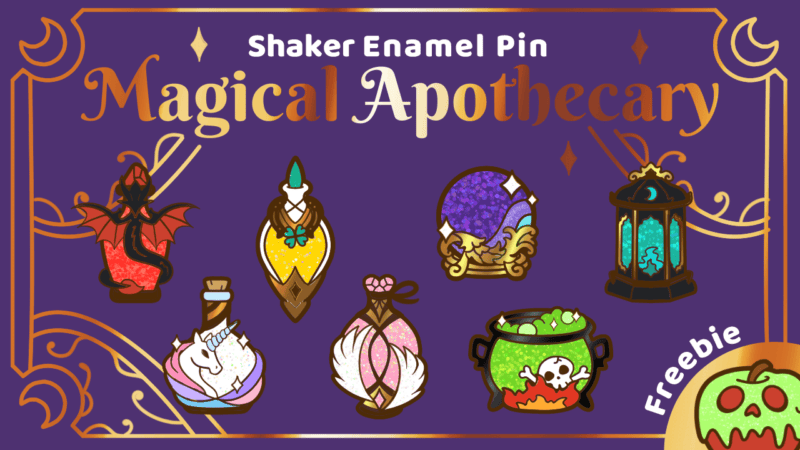 Magical Apothecary Shaker Enamel Pins