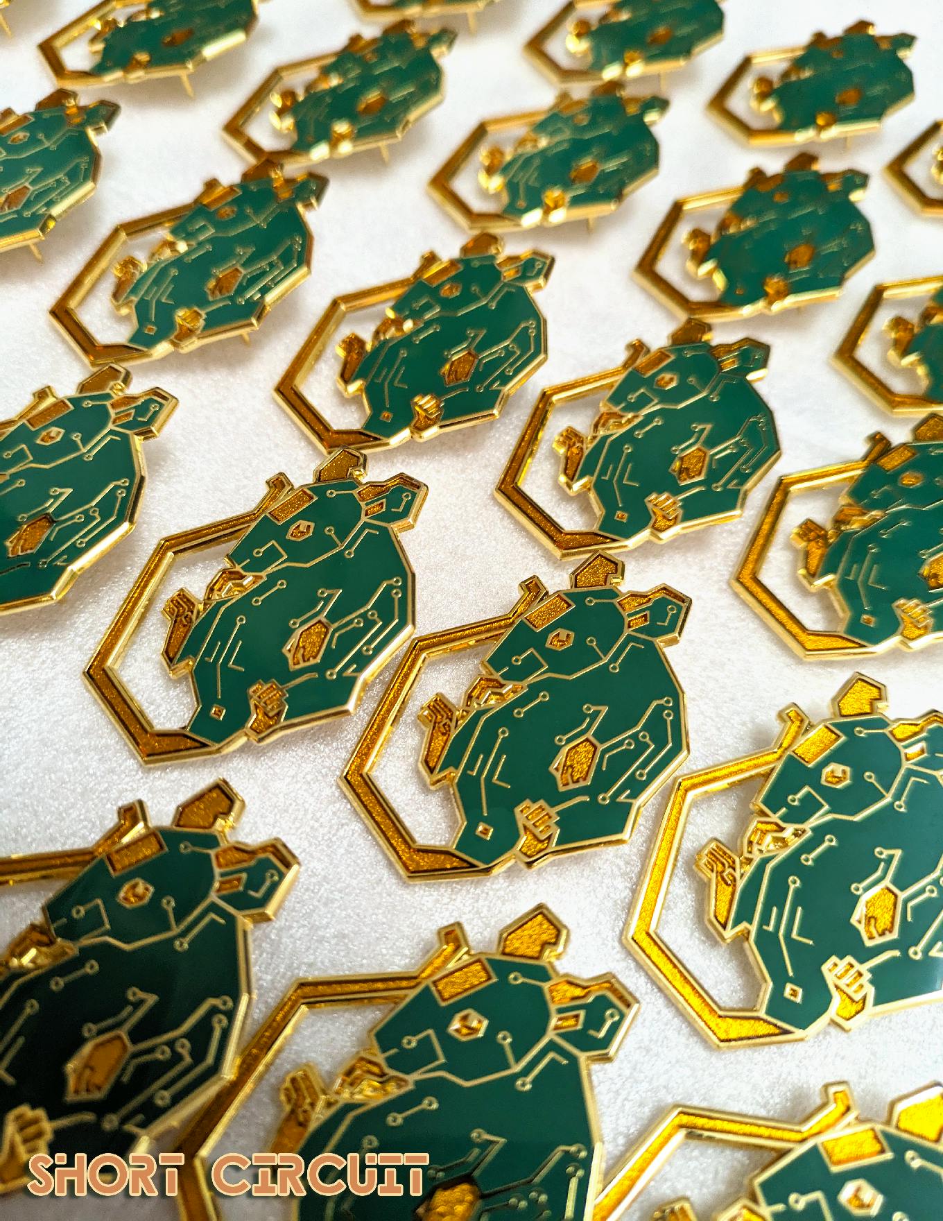 Short Circuit: An Enamel Pin Collection Project Update: Gold Ear Nibble ...