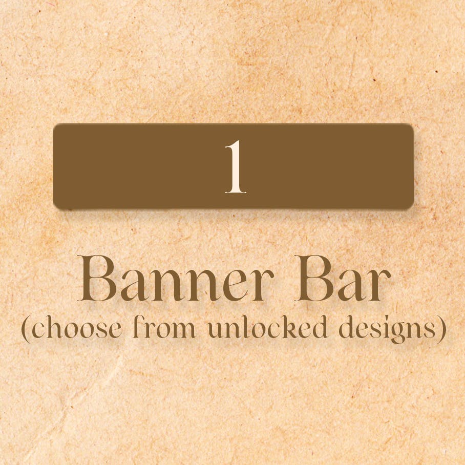 Favored Fiction Banner Bar Enamel Pin