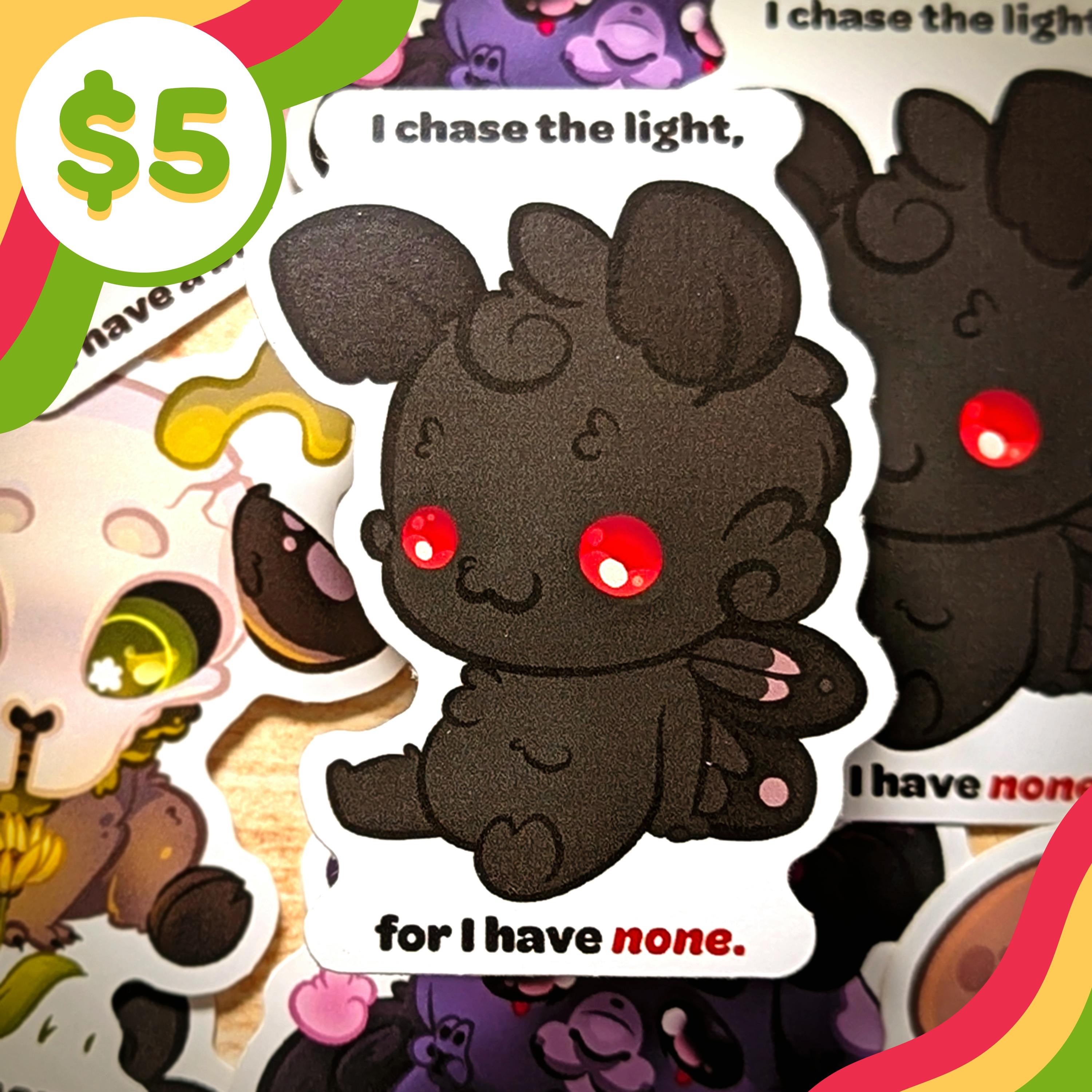 🕯️ Cryptid Sticker - Mothman 🕯️