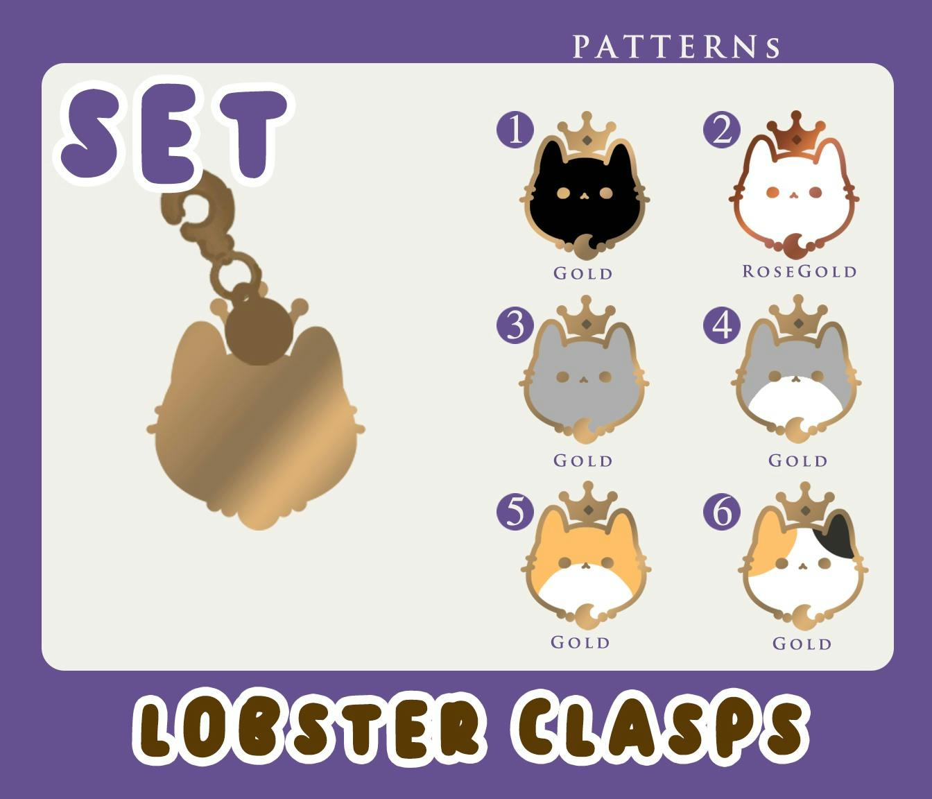 Set of Lobster Clasps
