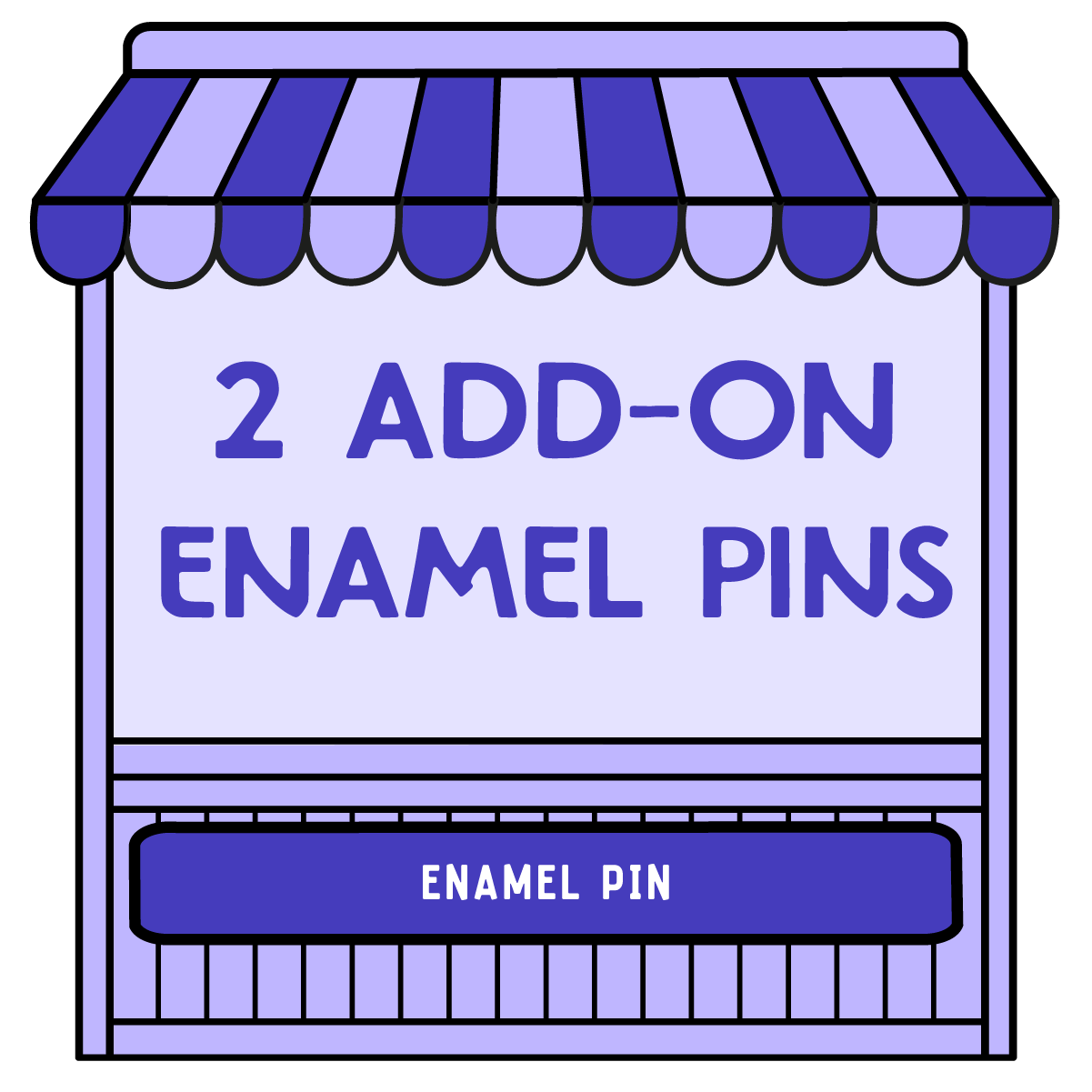 2 Add-on Enamel Pins