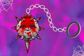 Chibi Murder Mace Acrylic Keychain (Cheeky Addition) 