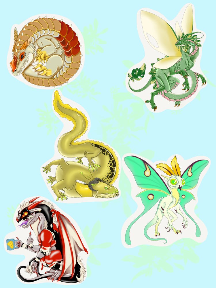 sticker lovers(5 stickers)