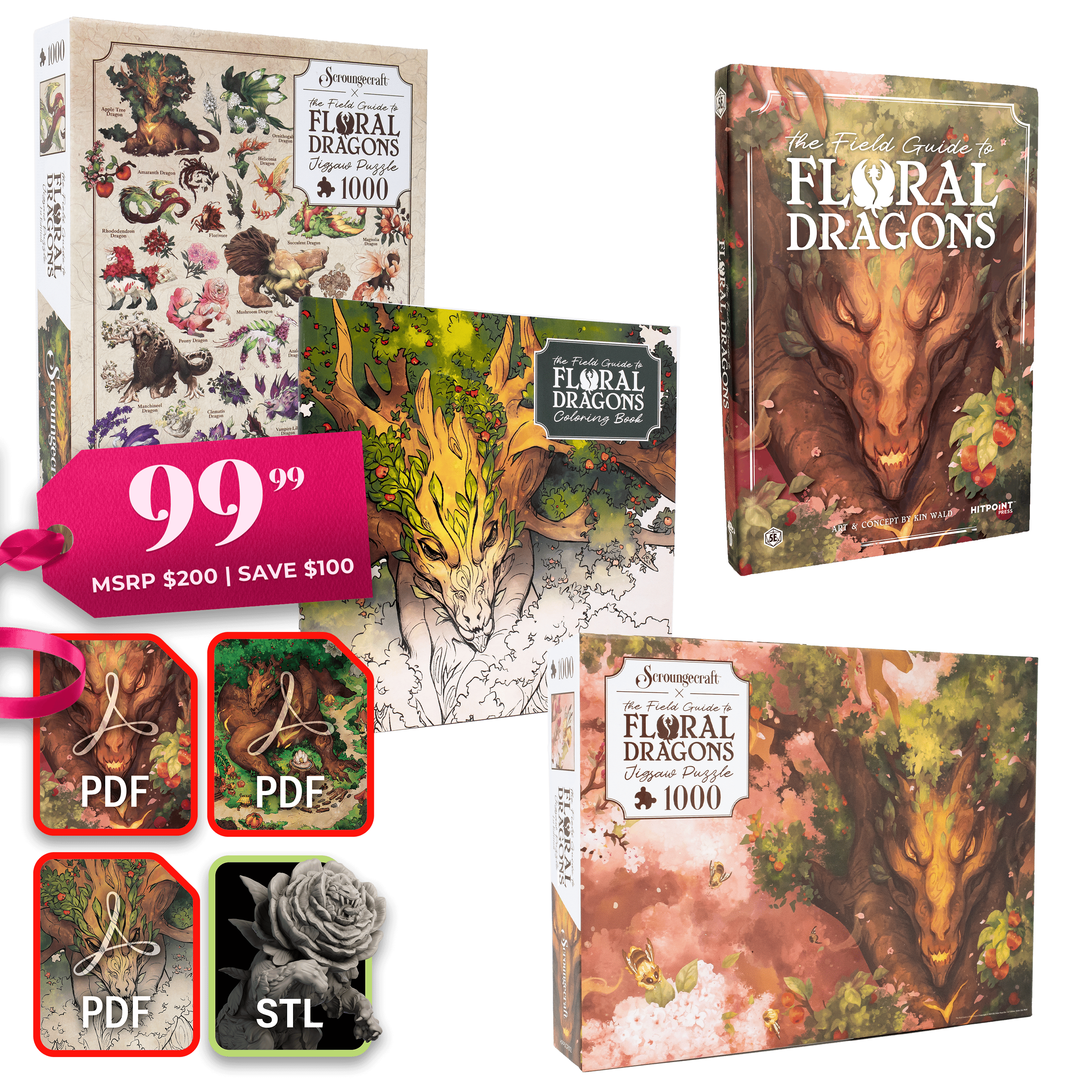 The Field Guide to Floral Dragons Cozy Bundle