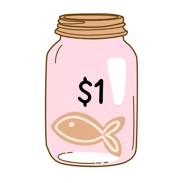 $1 for Treats Jar