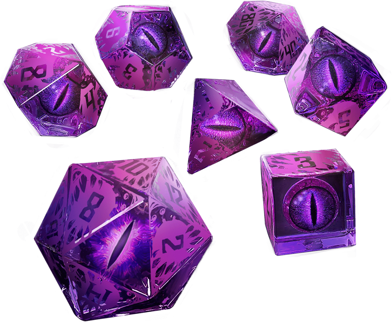 Sharp-Edged Mimic Dice Set