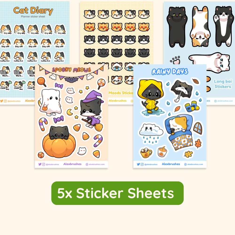 5x Sticker Sheets