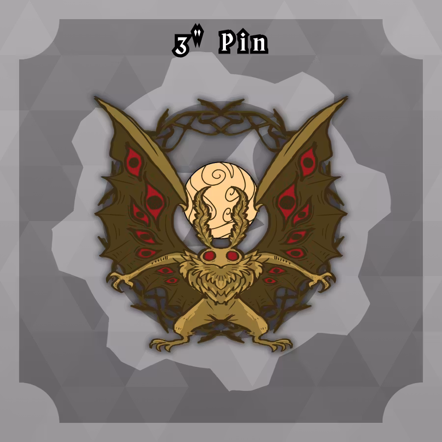 Cryptids and Critters: 3in 3D Mothman Pin