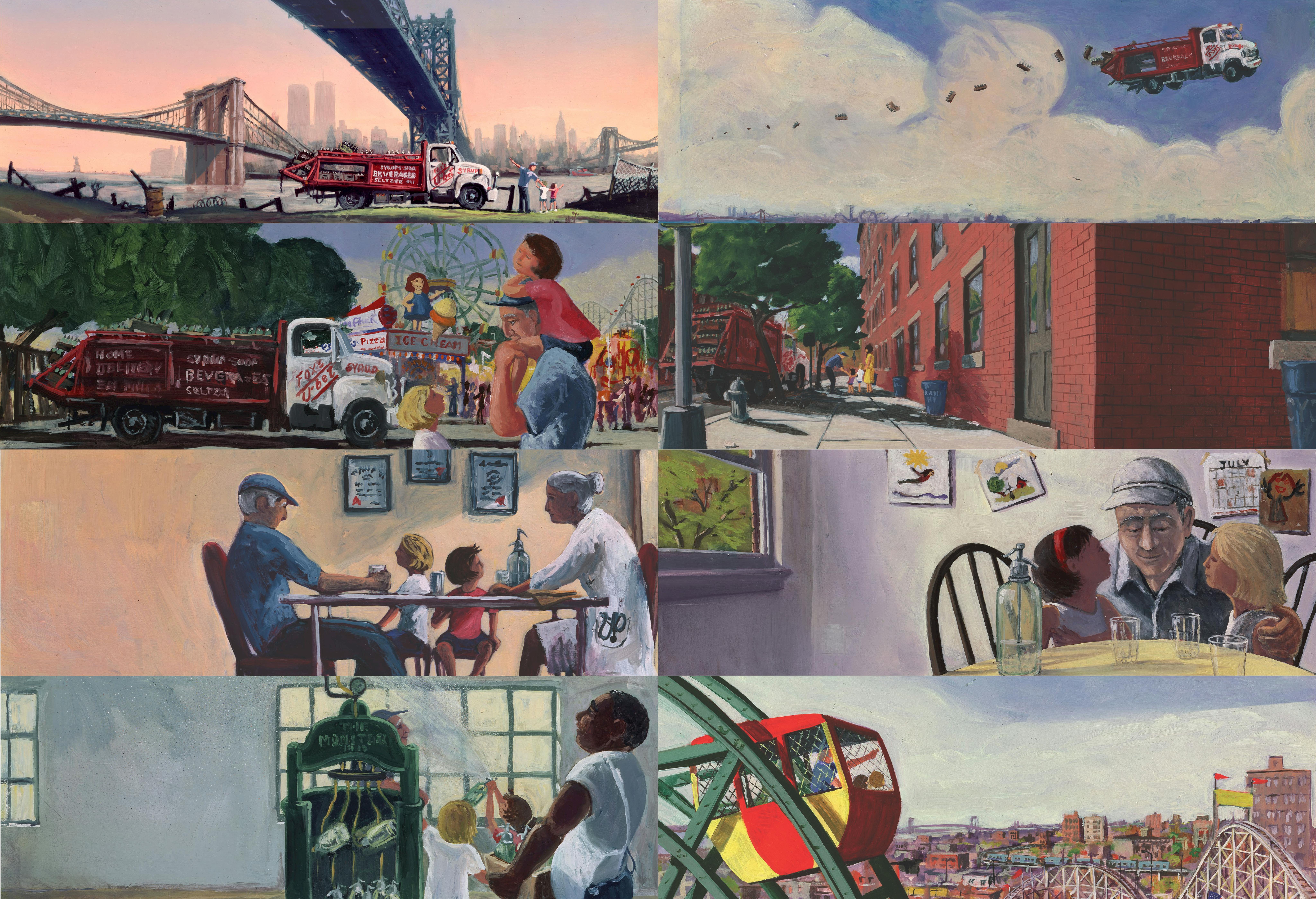 All 8 Giclee Fine Art Watercolor, Signed by Ken Rush