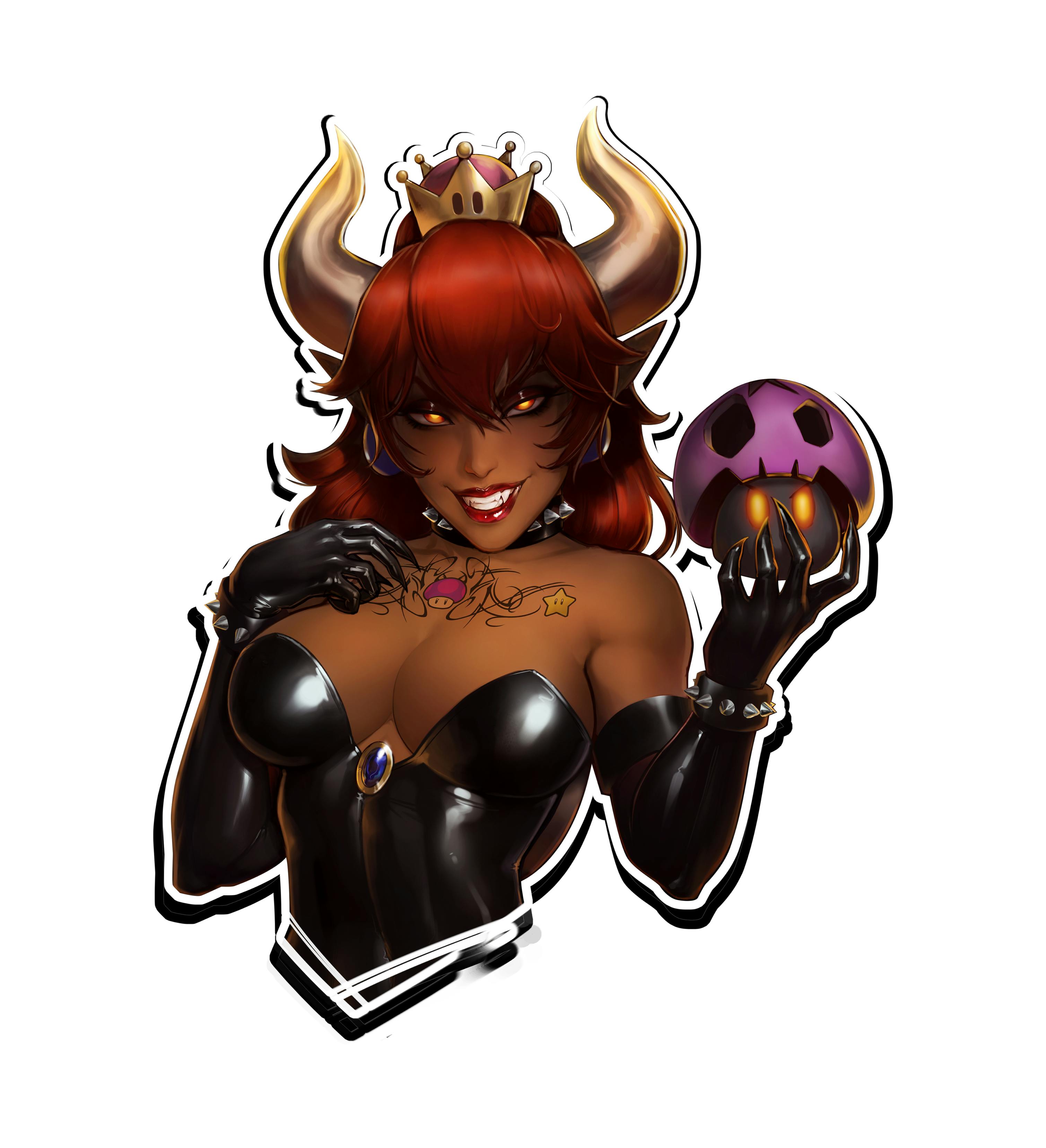Bowsette - Bowser Variant Bust Sticker