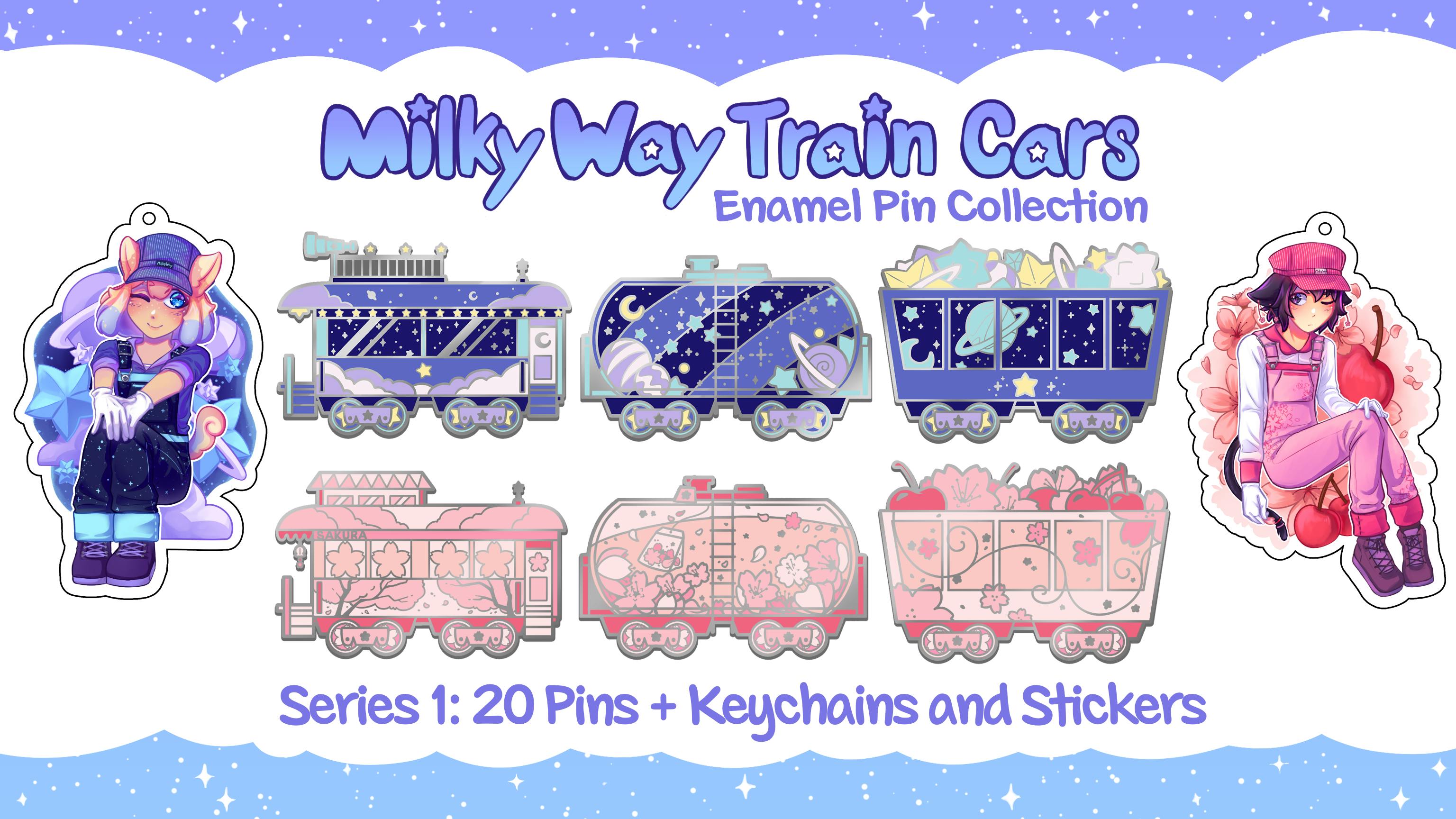 The Milky Way Express - Aesthetic Connecting Train Cars