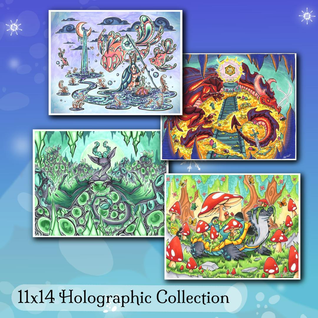 The Whole Portfolio - 11x14 Holographic Prints