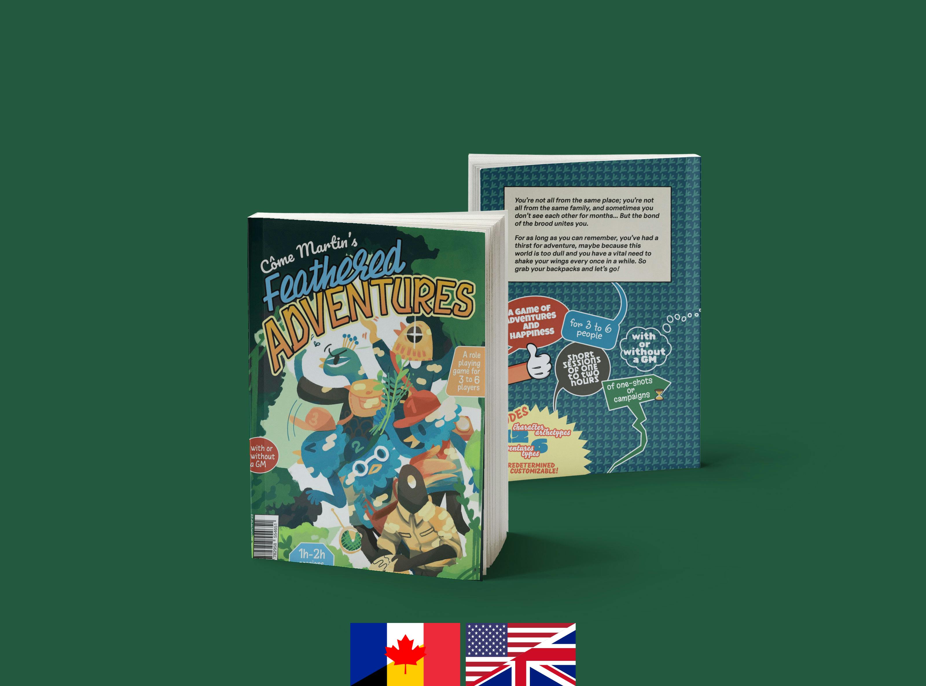 Printed copy of Feathered Adventures (NORTH AMERICA ONLY) / Exemplaire imprimé d'Aventures à plumes (partout dans le monde)