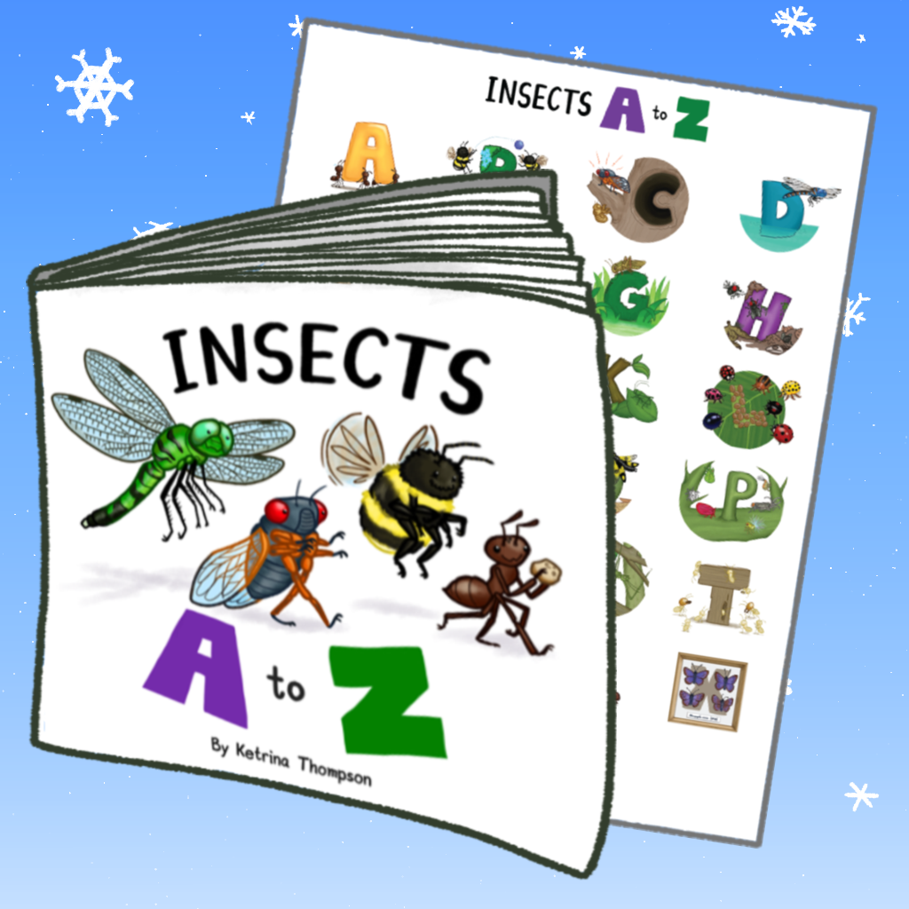 Book + alphabet sticker sheet bundle!