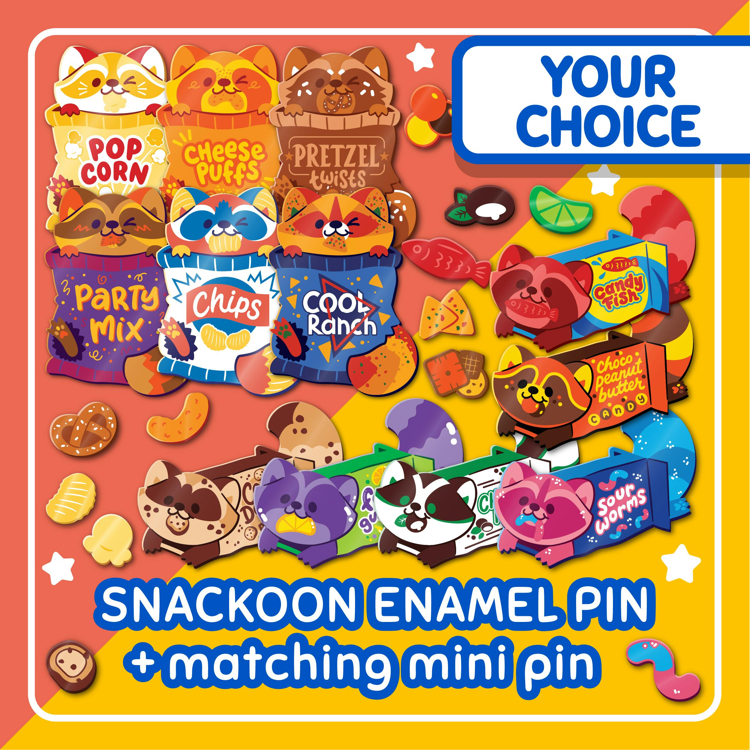 Snackoon Enamel Pin
