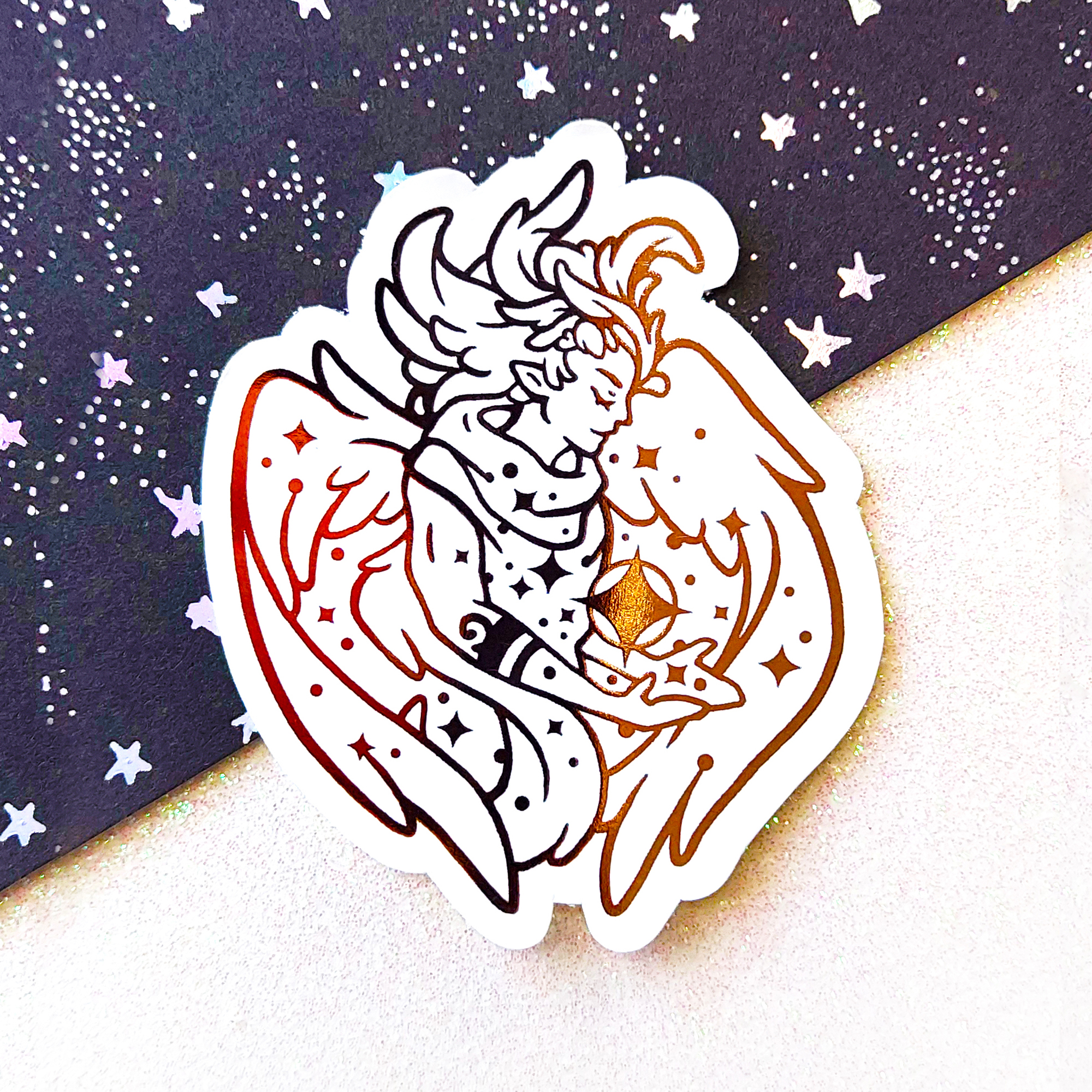 "The Star Keeper Angel" - Foil Sticker