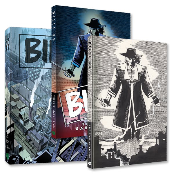 Billi 99 Graphic Novel - 2 Books, B&W and SIGNED Full-Color with Slipcase Edition