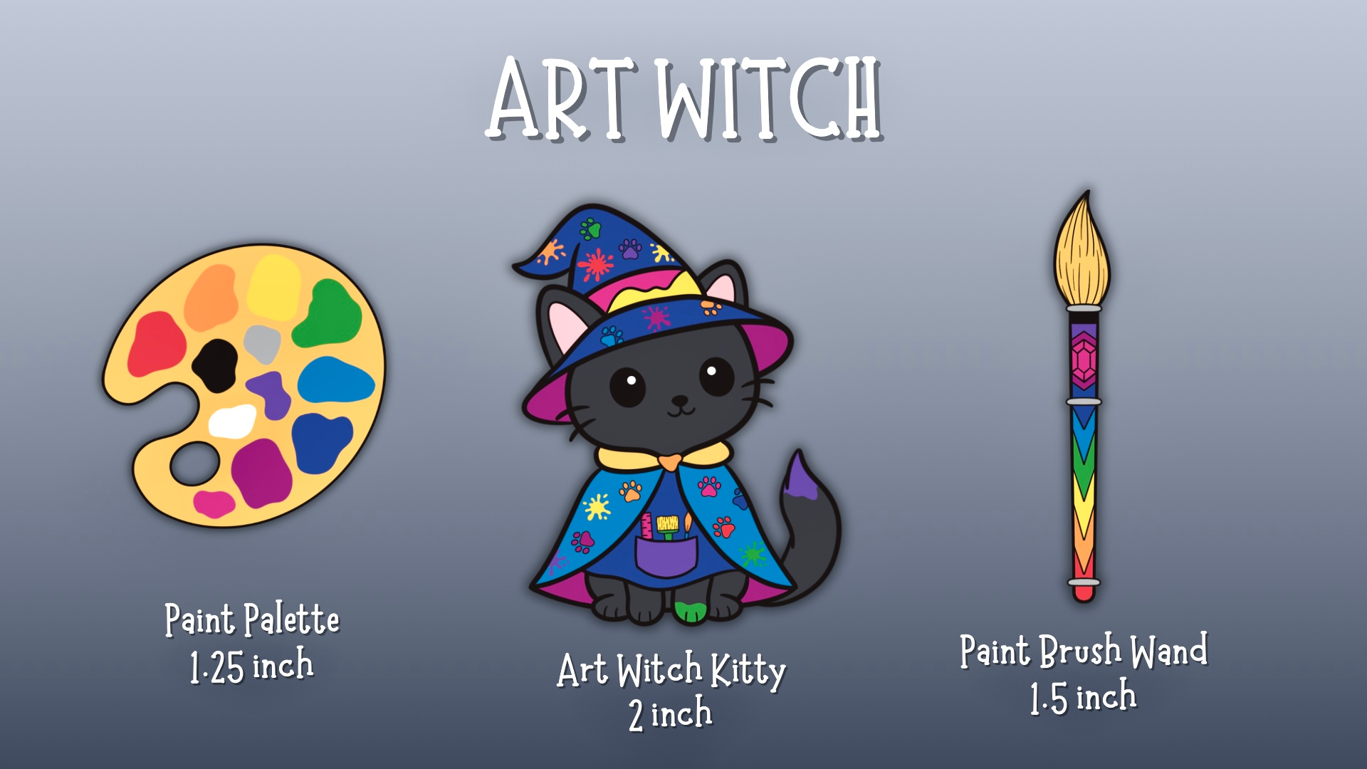 Art Witch Pin Set
