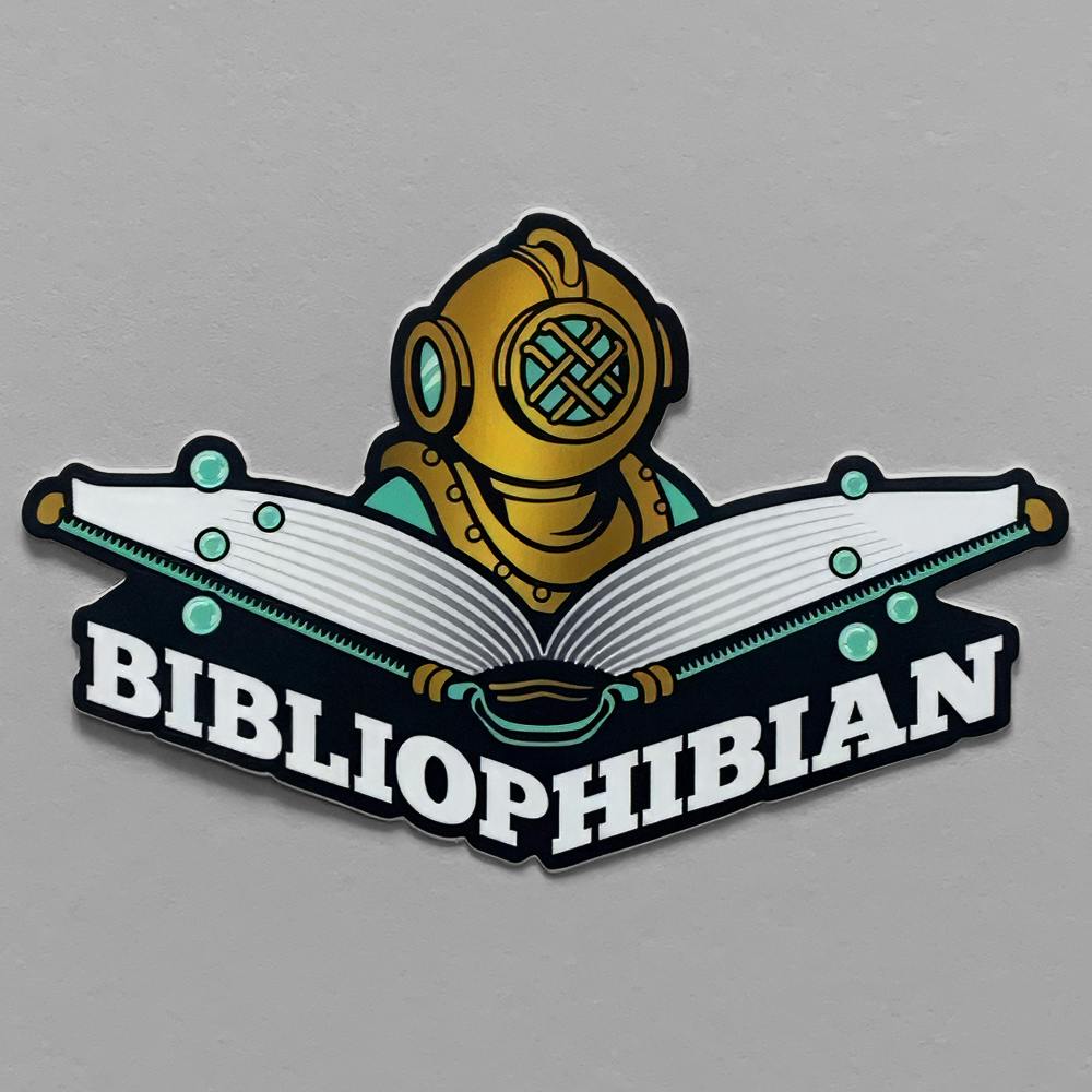 STICKER: Bibliophibian (Diver)