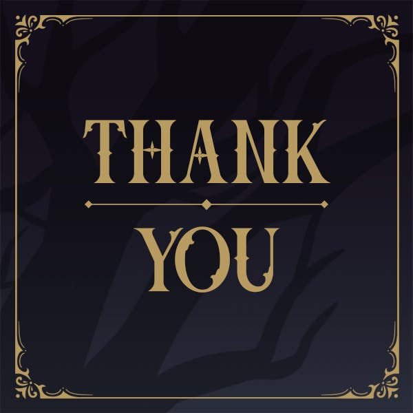 Support tier - thank you!