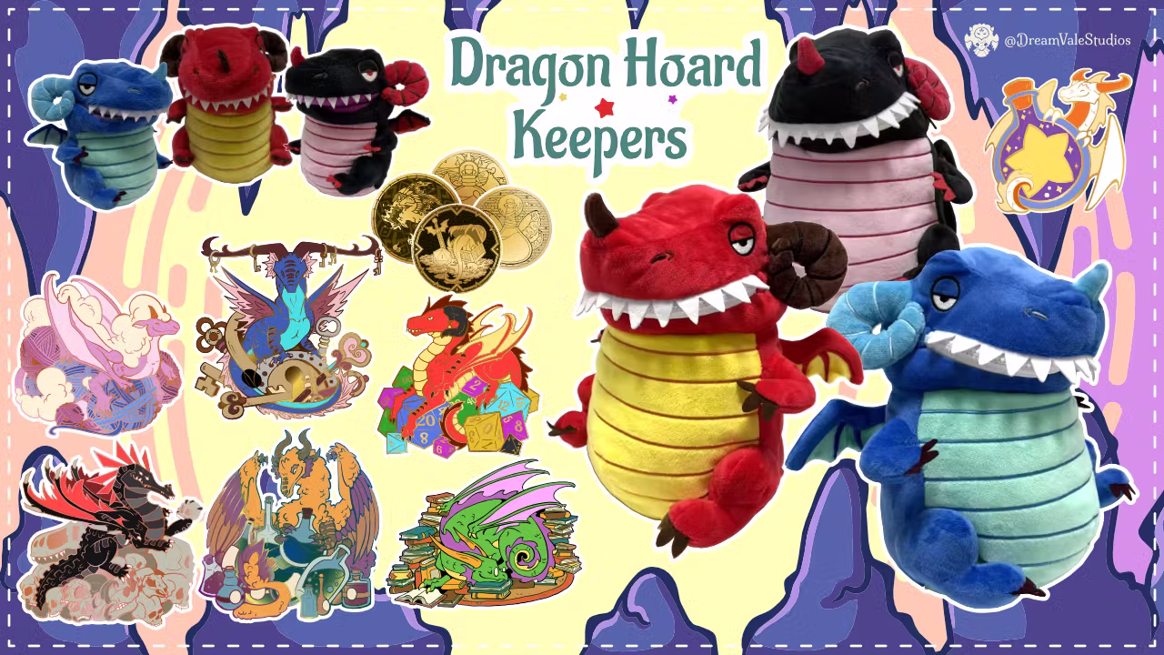 Dragon Hoard Keepers - A Plush & Enamel Pin Campaign
