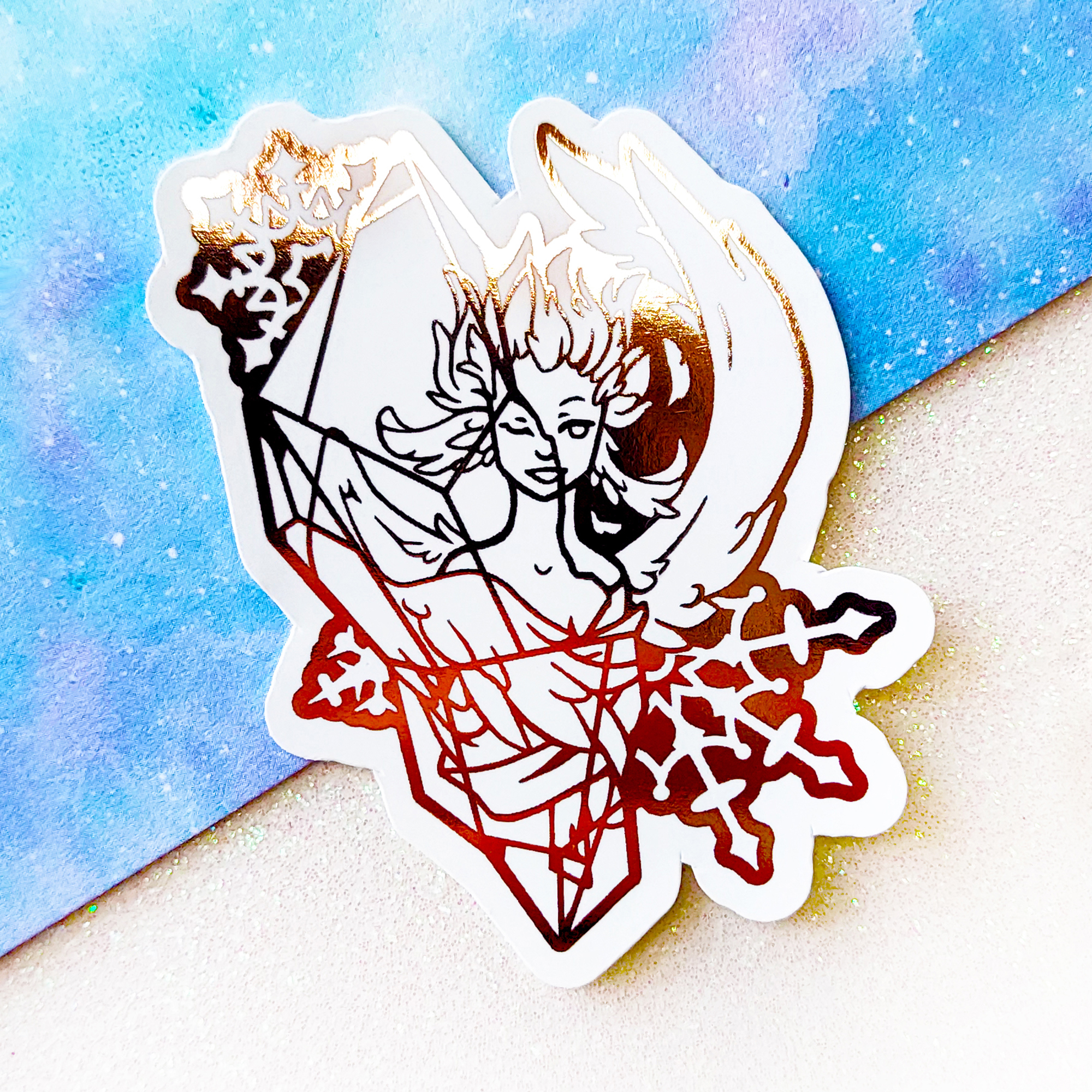 "Angel of Ice" - Foil Sticker