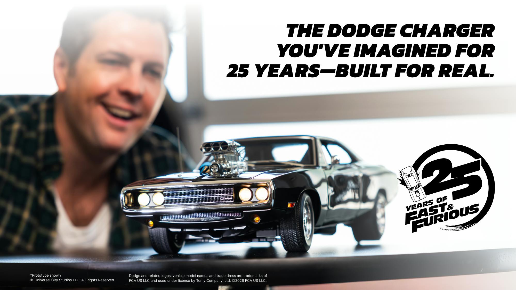 Bring Home the 1:10 Dom's Charger Replica from TOMY+