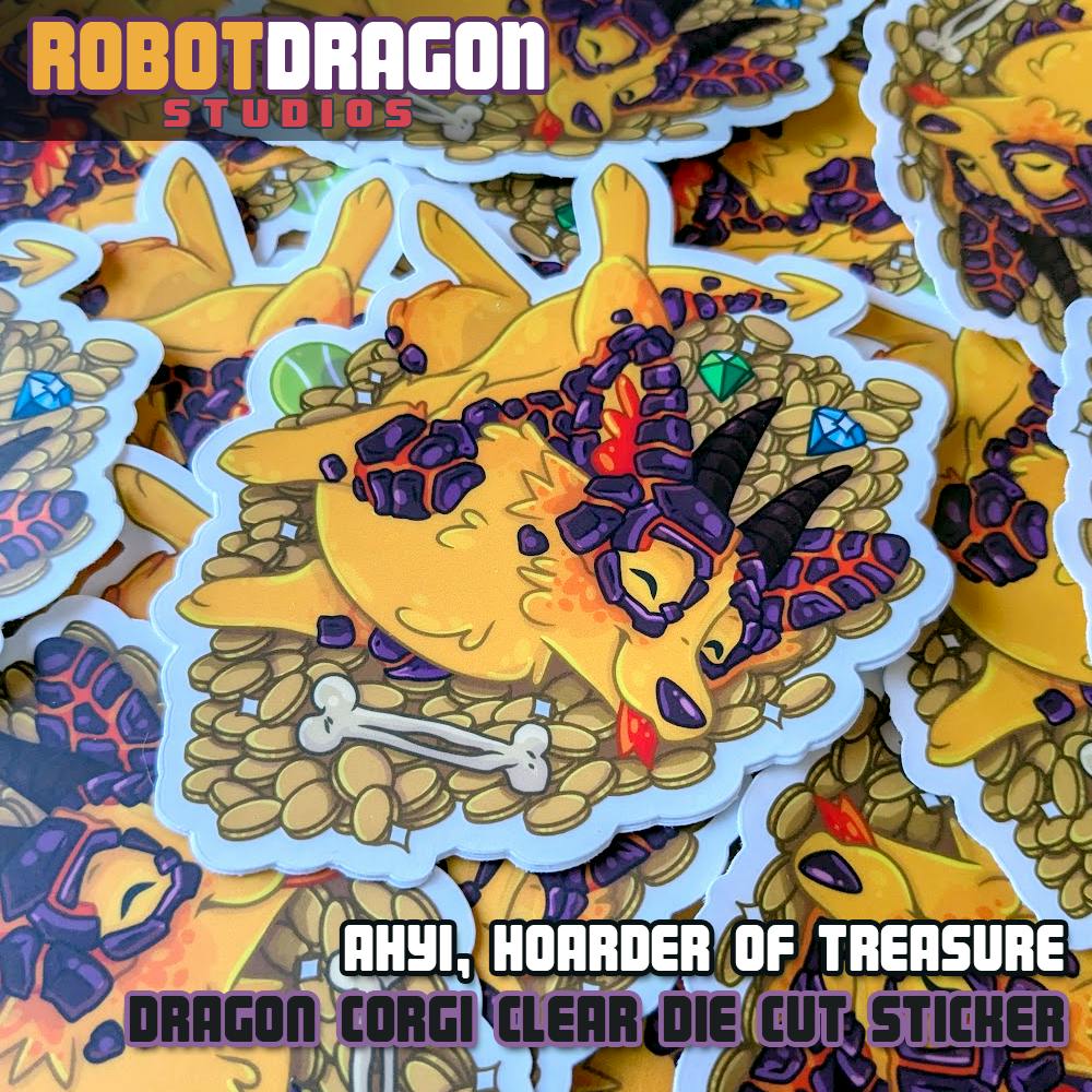 Dragon Corgi Sticker
