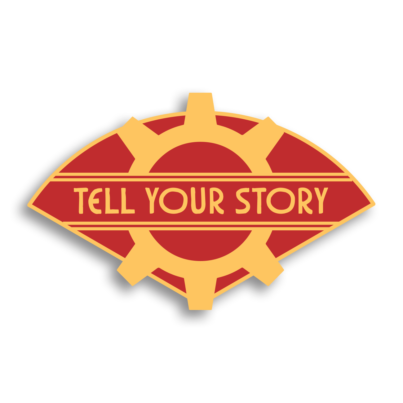 "Tell Your Story" Pin