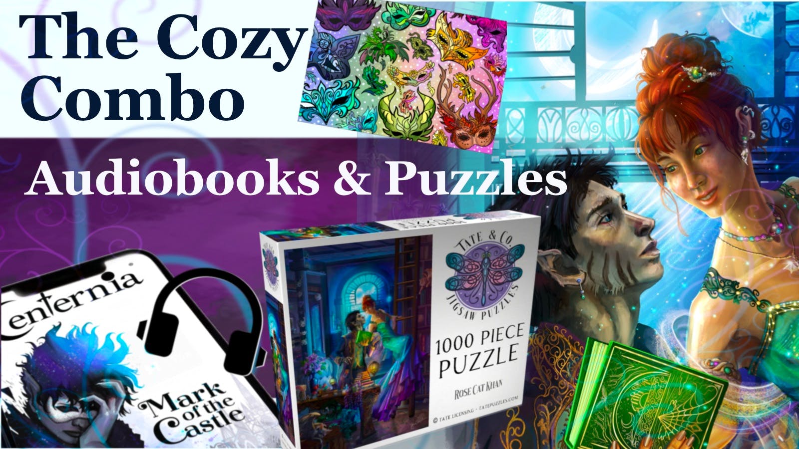 A Cozy Combo: Fantasy Audiobooks + Jigsaw Puzzles