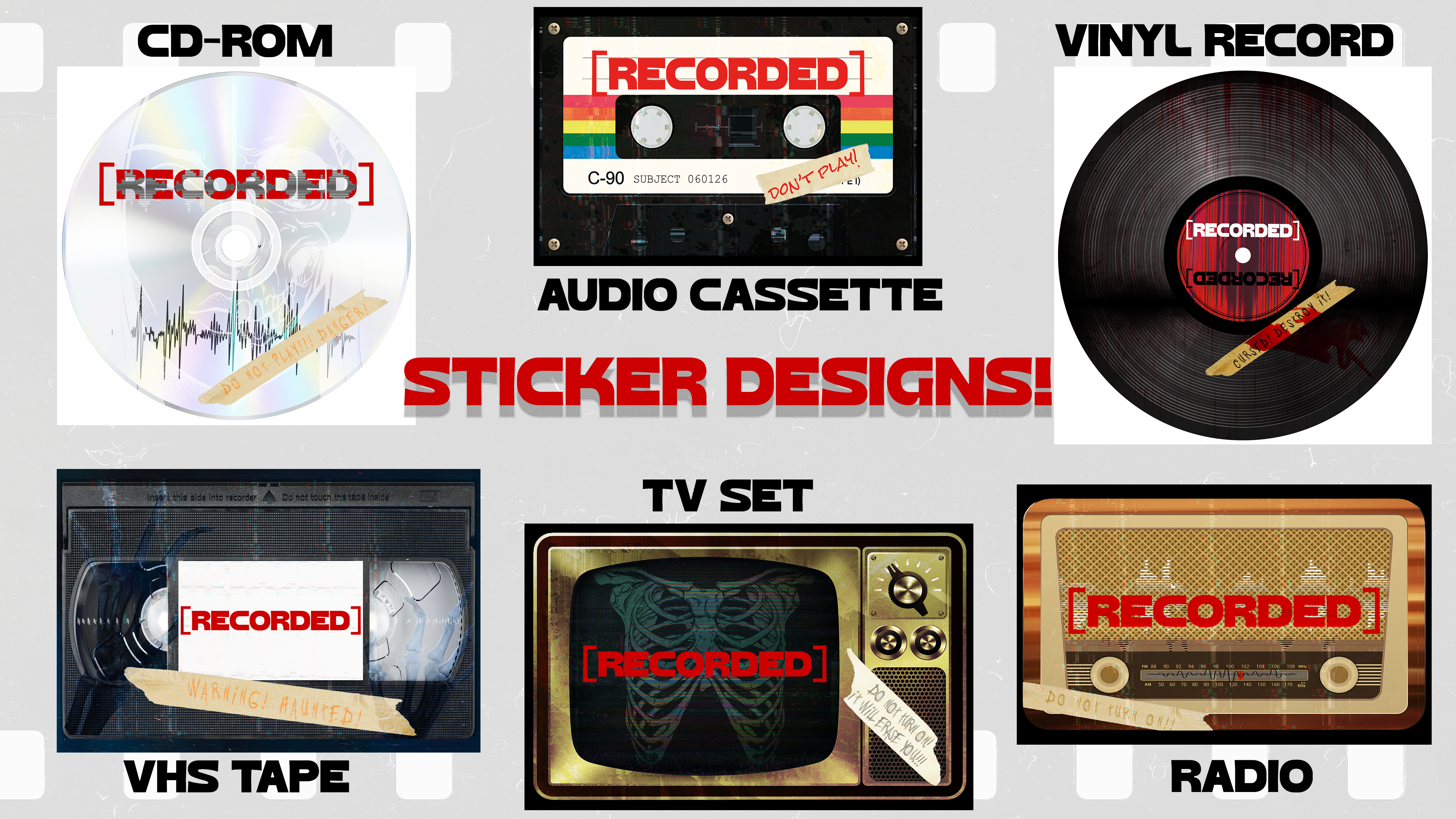 (2) STICKERS