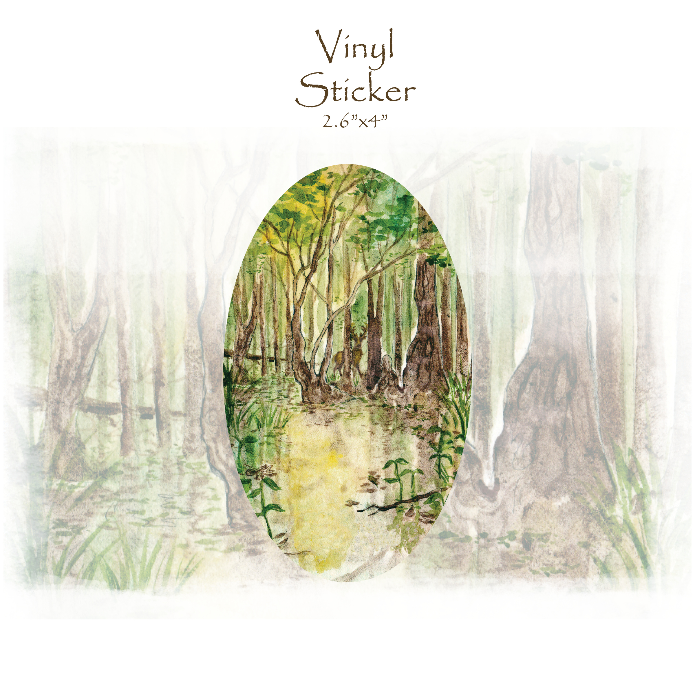 "Otherside" Swamp painting sticker