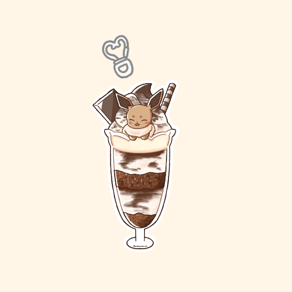 Chocolate Parfait Keychain